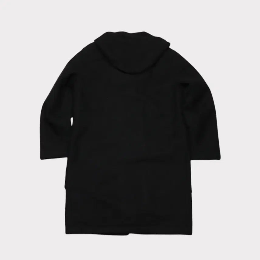 [BUNJANG] Uniqlo x Lemaire Minimal Black Wool Hooded Coat / [L] 유니클로 x 르메르 미니멀 블랙 울 후드코트
