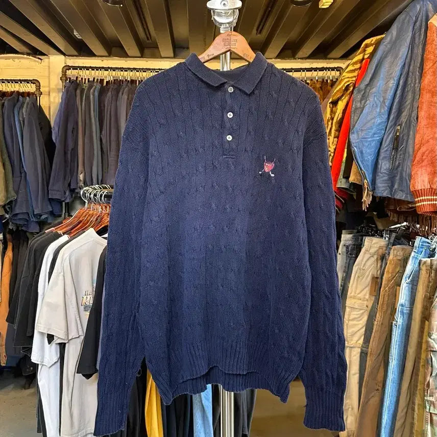 [BUNJANG] Polo Ralph Lauren Heavy Cable Knit Sweater / [105]폴로 랄프로렌 헤비 케이블 니트
