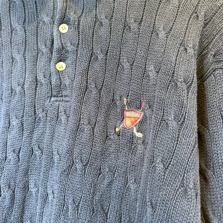 [BUNJANG] Polo Ralph Lauren Heavy Cable Knit Sweater / [105]폴로 랄프로렌 헤비 케이블 니트