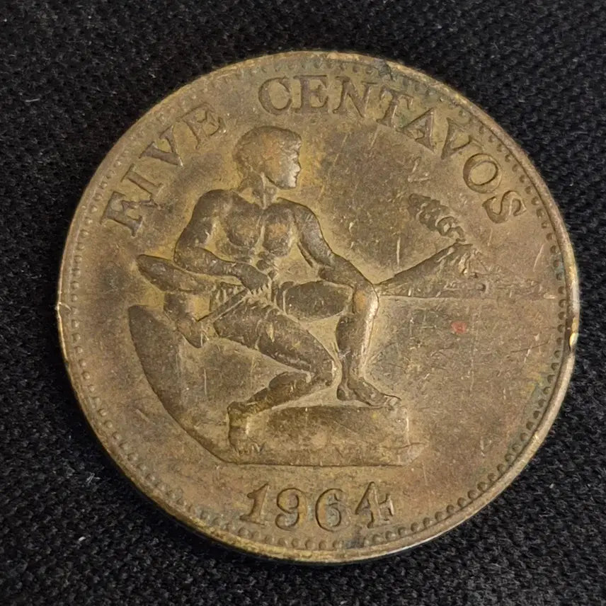 [BUNJANG] Philippines 1964 5 Centavo Coin / [EP. 1052] (희귀) 1964년 필리핀 5 센타보 동전