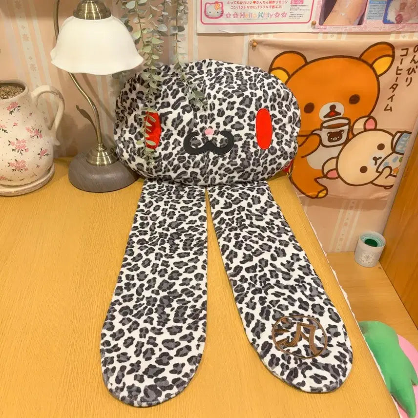[SOLD OUT] 고전 호피 범용토끼 대왕 큰 얼굴 인형