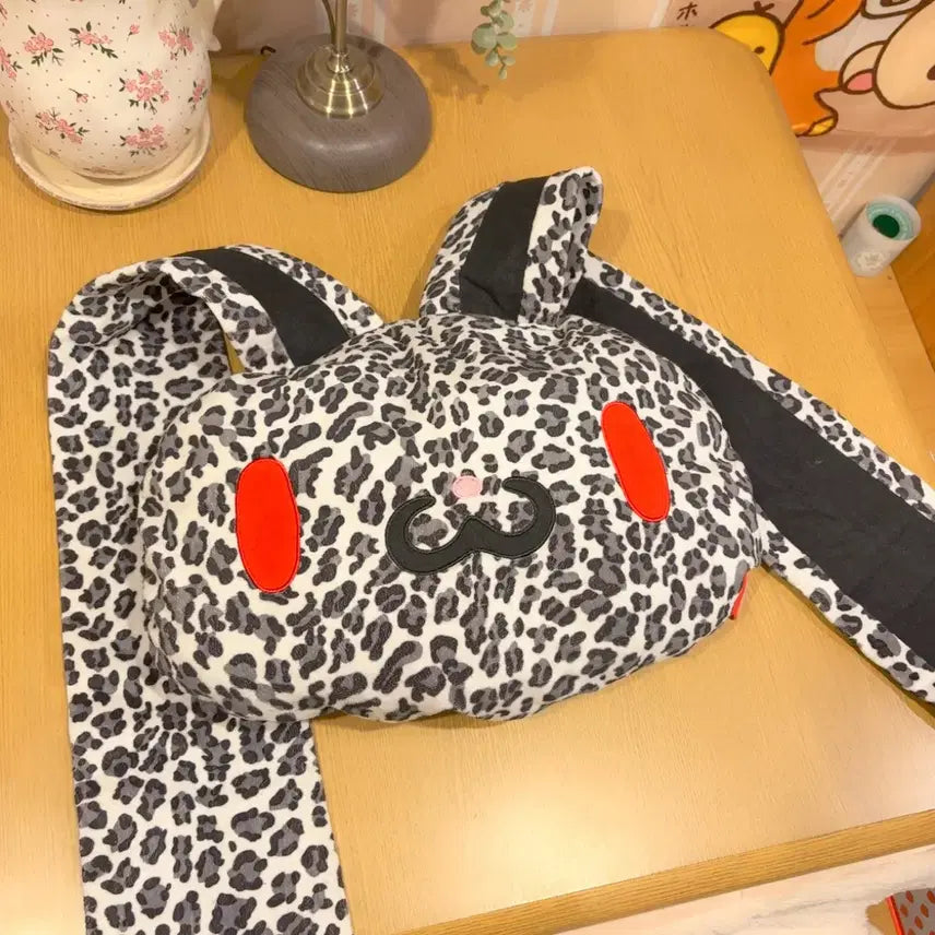 [SOLD OUT] 고전 호피 범용토끼 대왕 큰 얼굴 인형