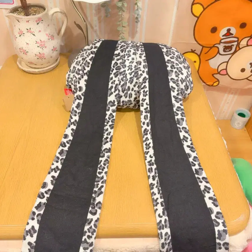 [SOLD OUT] 고전 호피 범용토끼 대왕 큰 얼굴 인형