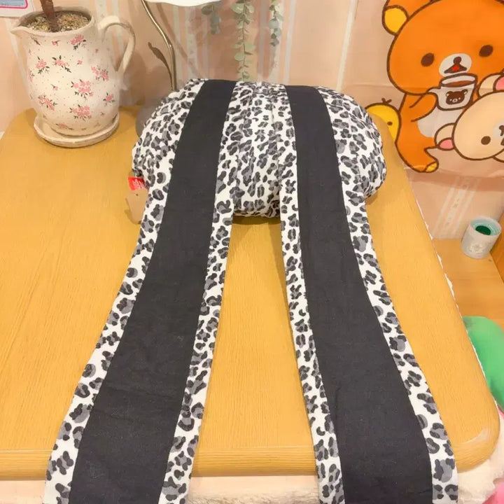 [SOLD OUT] 고전 호피 범용토끼 대왕 큰 얼굴 인형