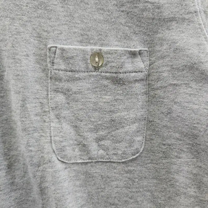 [SOLD OUT] BEAMS 빔즈 빈티지 라이트 그레이 포켓 반팔 티