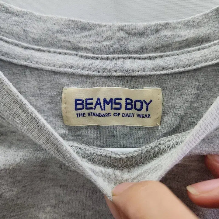 [SOLD OUT] BEAMS 빔즈 빈티지 라이트 그레이 포켓 반팔 티
