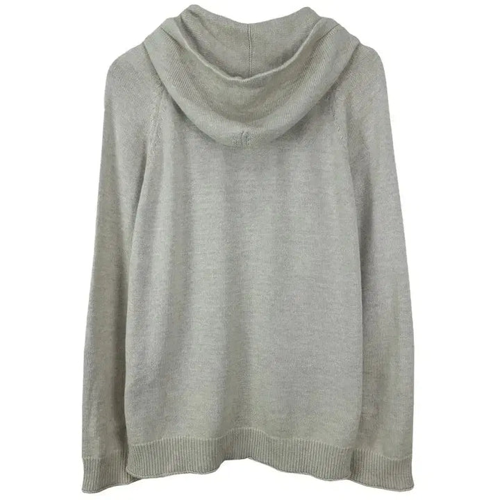[BUNJANG] Nohant Knit Hoodie Zip-up Beige / 노앙 니트 후드 집업 베이지 M19470