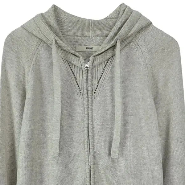 [BUNJANG] Nohant Knit Hoodie Zip-up Beige / 노앙 니트 후드 집업 베이지 M19470