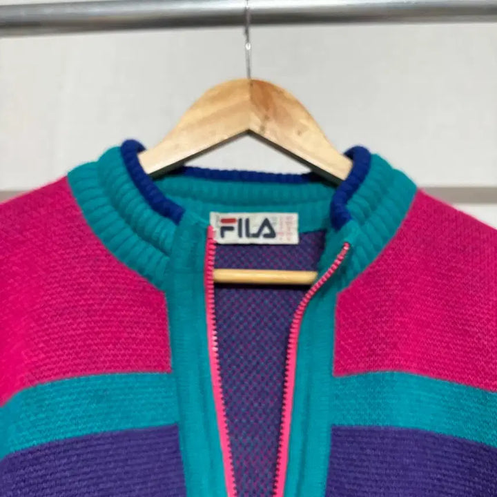 [SOLD OUT] FILA 이태리 하프넥 집업 니트 L