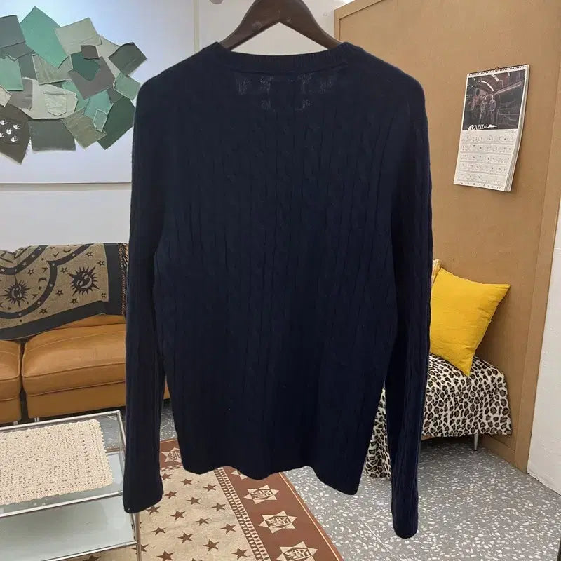 [BUNJANG] Abercrombie &amp; Fitch Vintage Cable Knit Sweater / 아베크롬비 올드스쿨 빈티지 모던 캐주얼 꽈배기 니트 S C10080