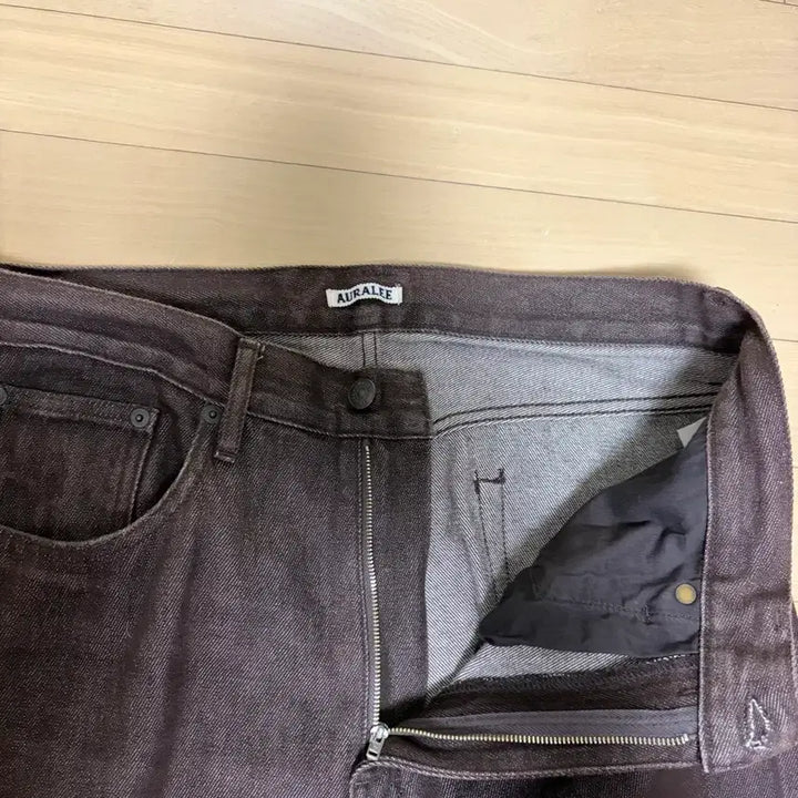 [BUNJANG] Auralee 21AW Hard Twist Denim Brown 32 Jeans / 오라리 21aw 하드트위스트 데님 브라운 32