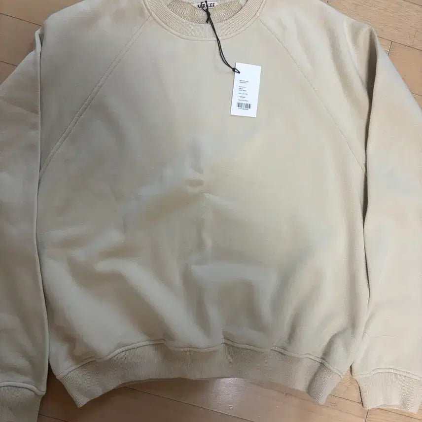 [BUNJANG] Auralee Smooth Soft Sweatshirt - Ivory / 오라리 스무스 소프트 스웻