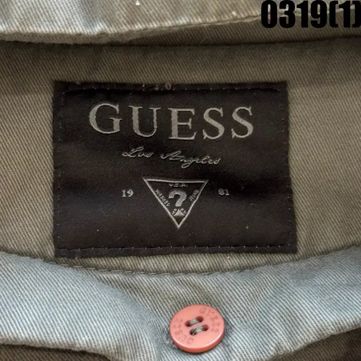 [SOLD OUT] 게스 카키색 후드 야상 자켓 XL
