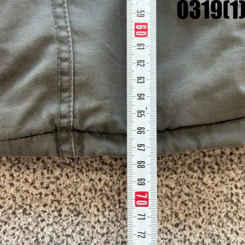 [SOLD OUT] 게스 카키색 후드 야상 자켓 XL