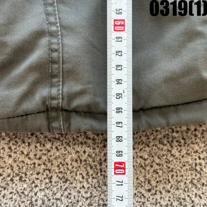 [SOLD OUT] 게스 카키색 후드 야상 자켓 XL