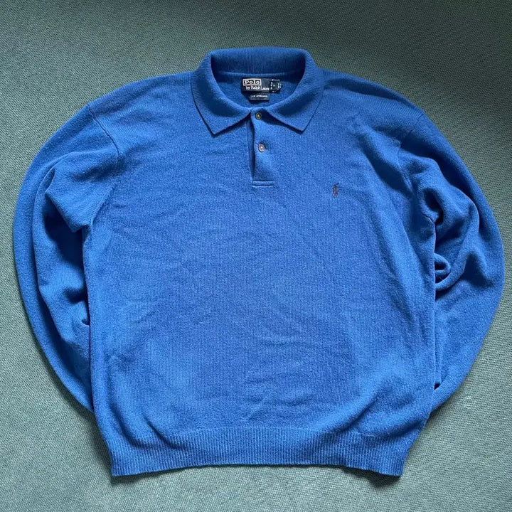 [BUNJANG] Polo Ralph Lauren Lambswool Knit Sweater / Polo Ralph Lauren 카라니트 100% 램스울