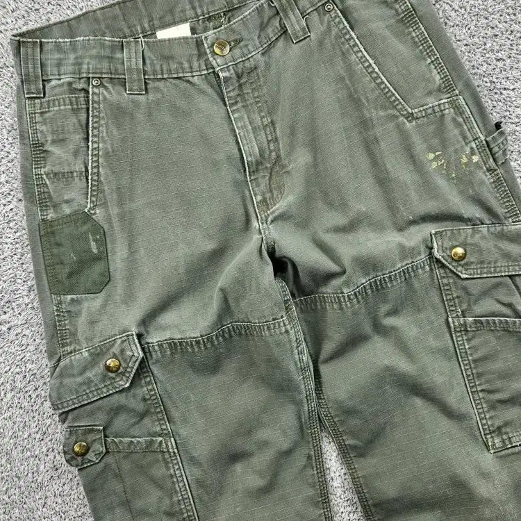 [BUNJANG] Carhartt Ripstop Cargo Pocket Work Pants (33X34) / 칼하트 립스탑 카고 포켓 워크 팬츠 ( 33X34 ) / 11563