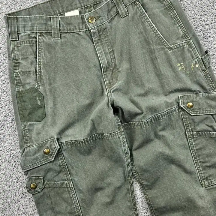 [BUNJANG] Carhartt Ripstop Cargo Pocket Work Pants (33X34) / 칼하트 립스탑 카고 포켓 워크 팬츠 ( 33X34 ) / 11563