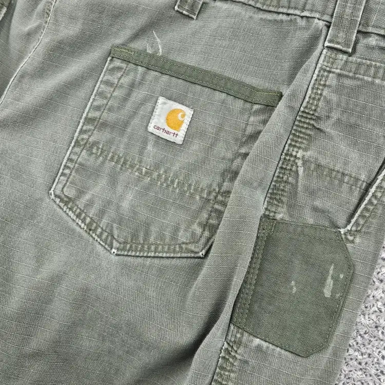 [BUNJANG] Carhartt Ripstop Cargo Pocket Work Pants (33X34) / 칼하트 립스탑 카고 포켓 워크 팬츠 ( 33X34 ) / 11563