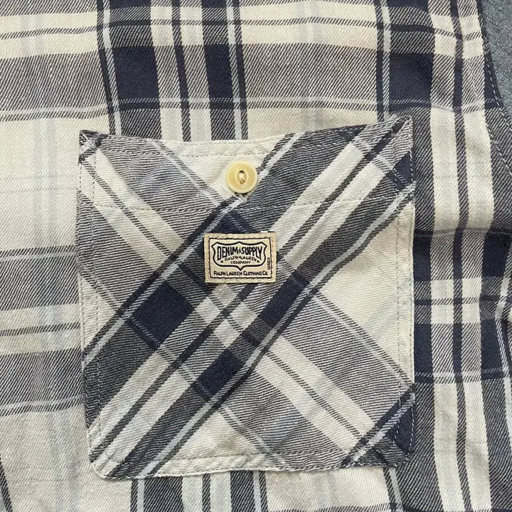 [BUNJANG] Denim &amp; Supply Patterned Denim Shirt / 데님앤서플라이 패턴 데님셔츠