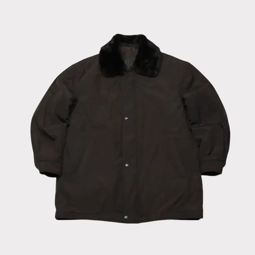 [BUNJANG] YSL Padded Jacket with Fur Collar / [L] ysl 입생로랑 퍼 카라 패디드 자켓 (퍼, 내피 탈부착)