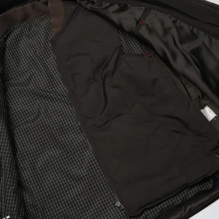 [BUNJANG] YSL Padded Jacket with Fur Collar / [L] ysl 입생로랑 퍼 카라 패디드 자켓 (퍼, 내피 탈부착)