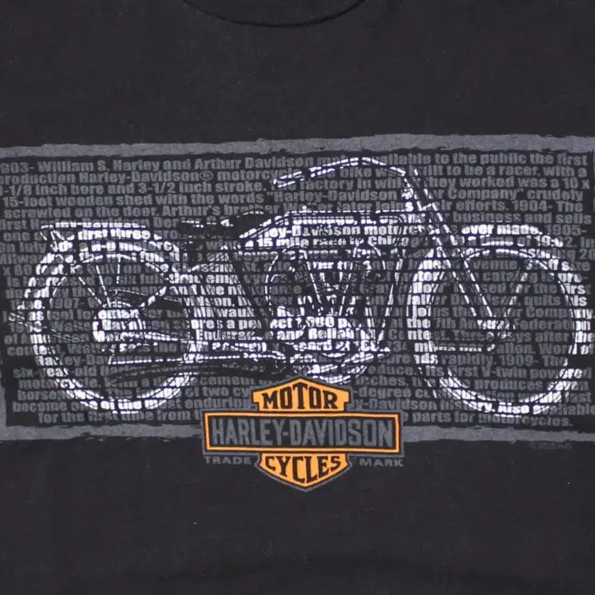 [BUNJANG] Harley-Davidson Classic Bike Graphic T-shirt / Harley-Davidson 할리 데이비슨 클래식 바이크 그래픽 반팔