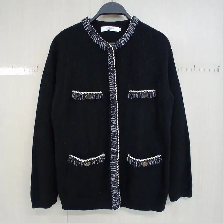 [BUNJANG] Soul Black Tweed Style Cardigan / SO.WOOL 블랙 트위드 스타일 가디건