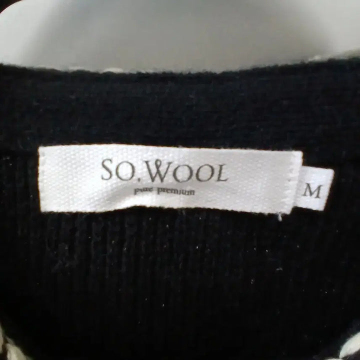 [BUNJANG] Soul Black Tweed Style Cardigan / SO.WOOL 블랙 트위드 스타일 가디건