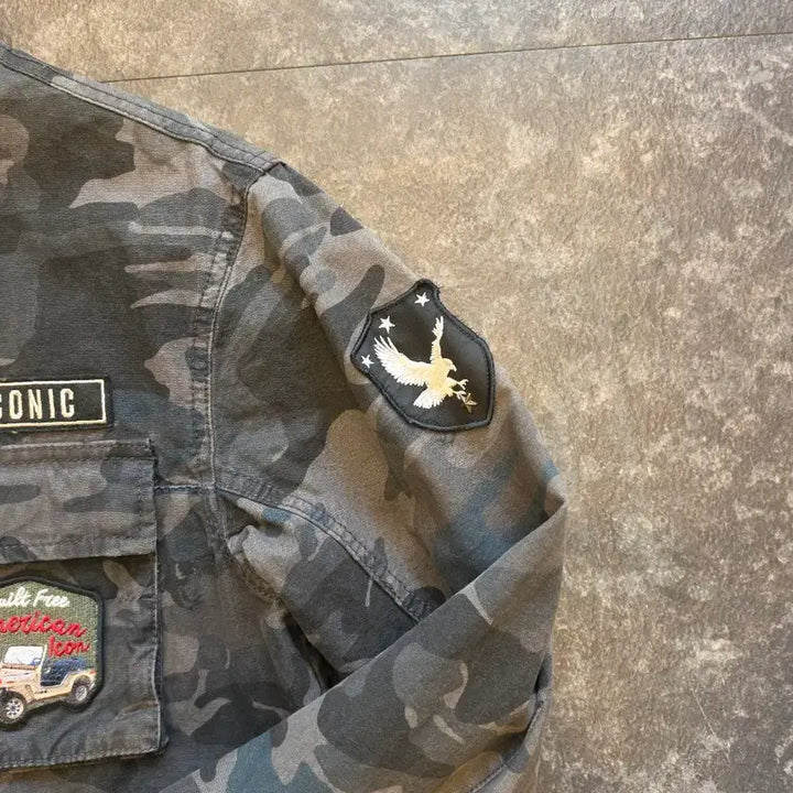 [BUNJANG] Jeep Camo Field Jacket (Size 90) / Jeep의 카모 야상 자켓 - 90