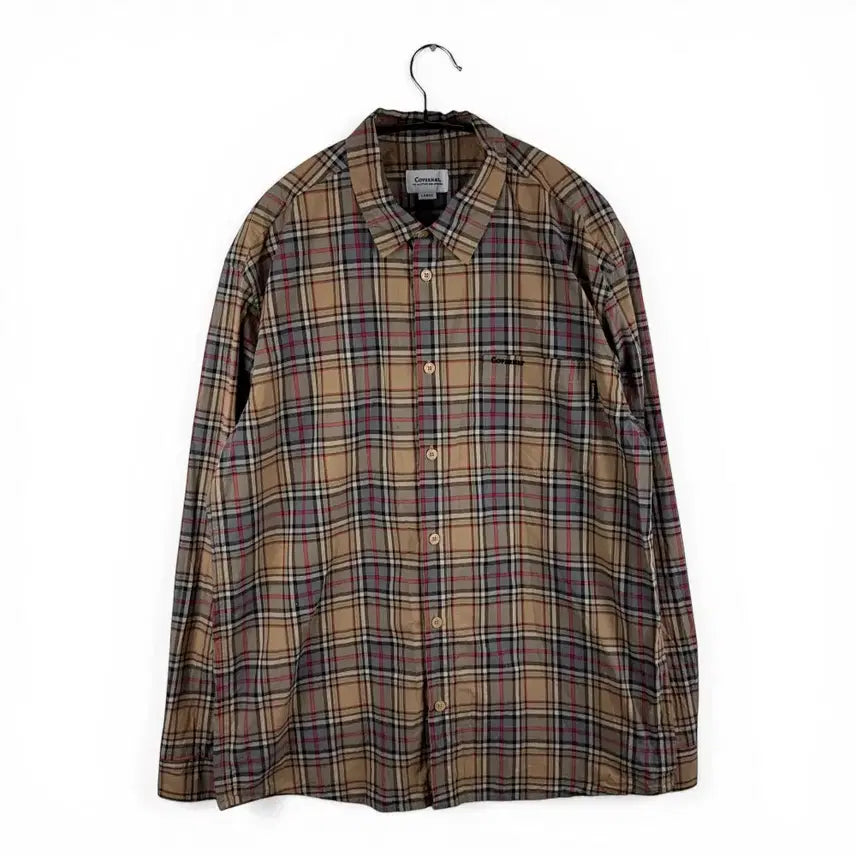 [BUNJANG] Covernat Checkered Shirt / L) 커버낫 체크 셔츠