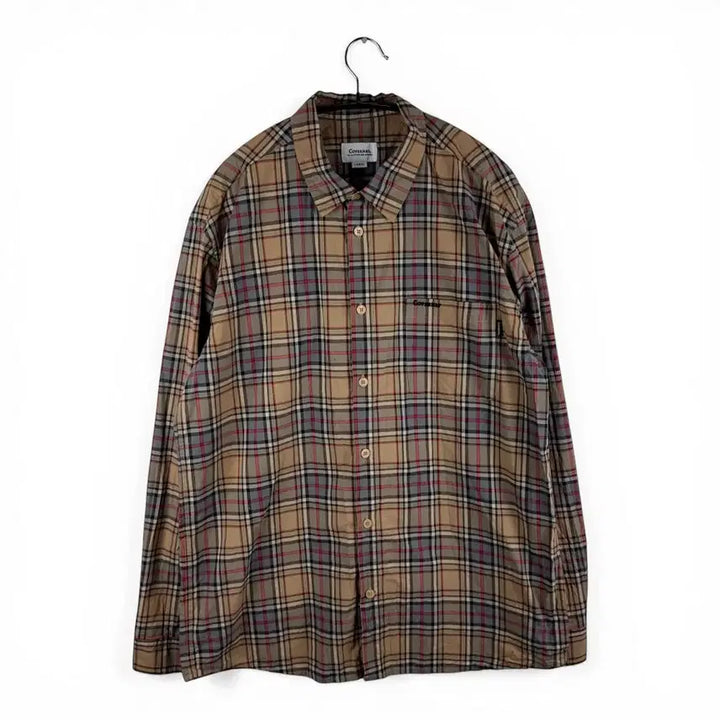 [BUNJANG] Covernat Checkered Shirt / L) 커버낫 체크 셔츠