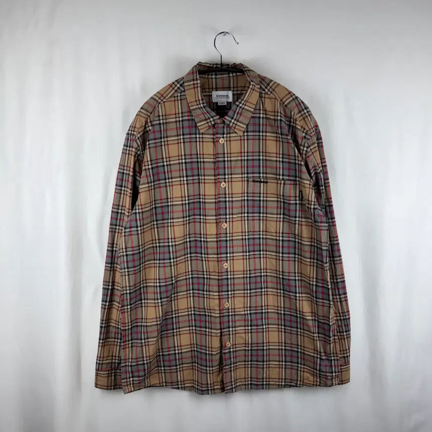 [BUNJANG] Covernat Checkered Shirt / L) 커버낫 체크 셔츠