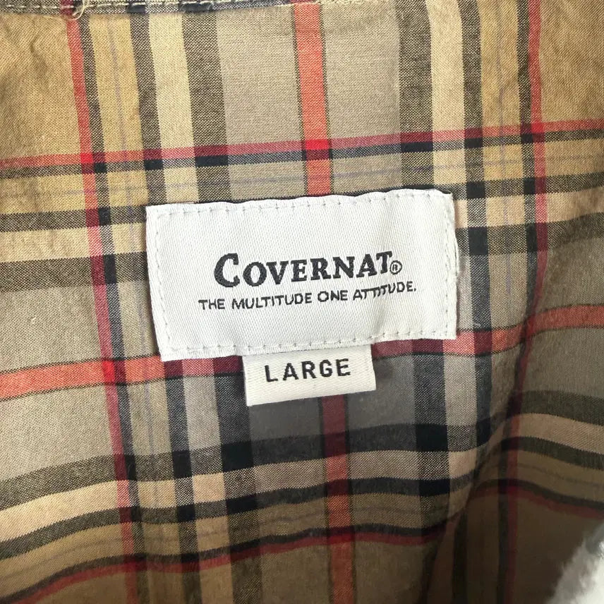 [BUNJANG] Covernat Checkered Shirt / L) 커버낫 체크 셔츠