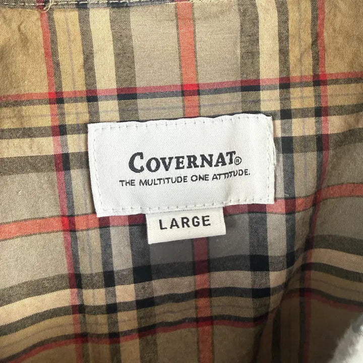 [BUNJANG] Covernat Checkered Shirt / L) 커버낫 체크 셔츠