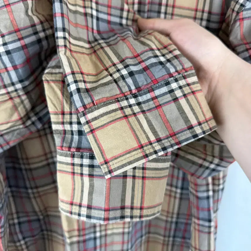 [BUNJANG] Covernat Checkered Shirt / L) 커버낫 체크 셔츠