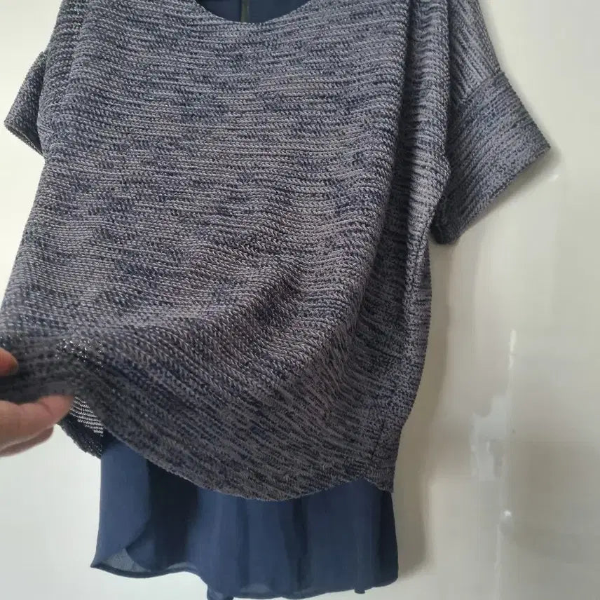 [BUNJANG] Unbranded Short Sleeve Blouse / 반팔 블라우스 새상품 55사이즈 @1