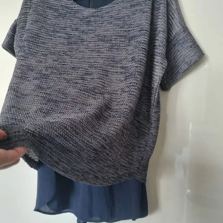 [BUNJANG] Unbranded Short Sleeve Blouse / 반팔 블라우스 새상품 55사이즈 @1
