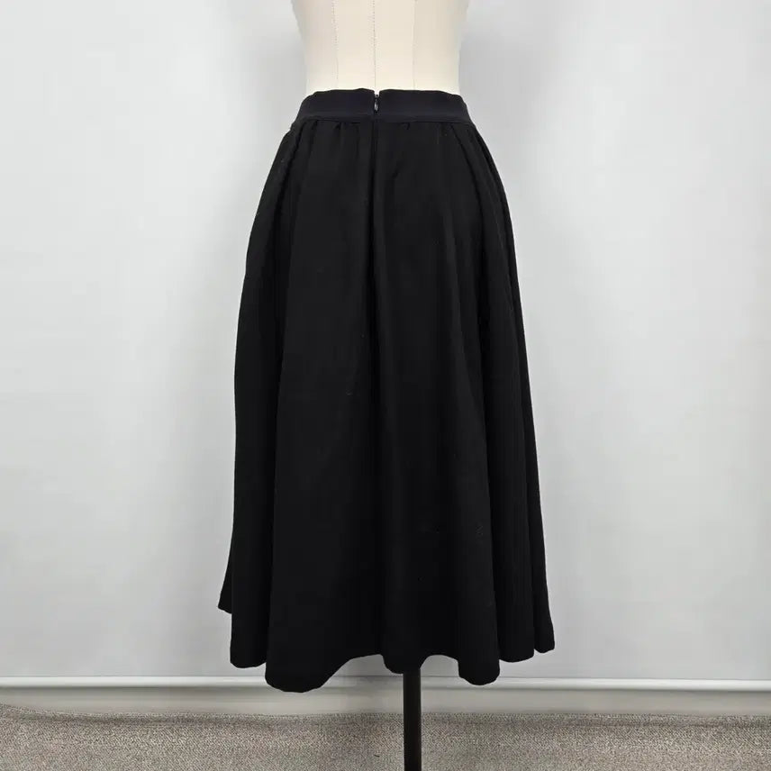 [BUNJANG] SJSJ Cashmere Blend Black Flare Long Skirt / 0935.SJSJ 캐시블랜딩 24SS 블랙 플레어 롱 스커트 64
