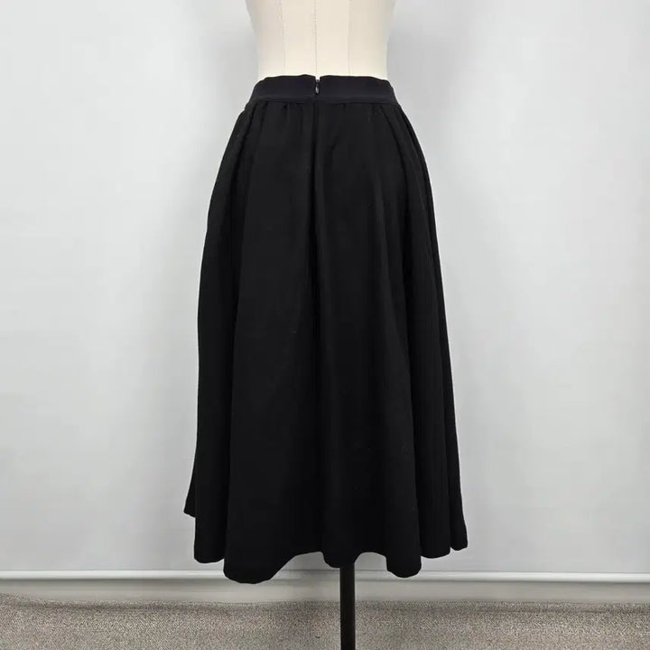 [BUNJANG] SJSJ Cashmere Blend Black Flare Long Skirt / 0935.SJSJ 캐시블랜딩 24SS 블랙 플레어 롱 스커트 64