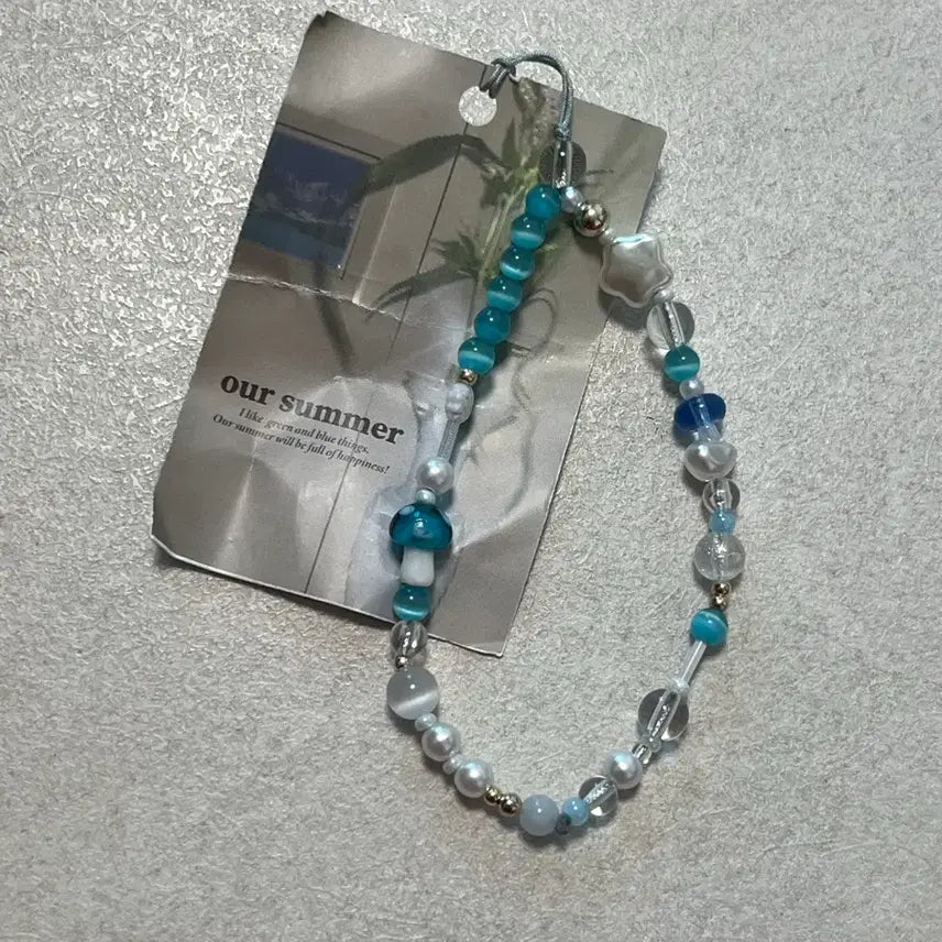 [BUNJANG] Lamune Pastel Bead Phone Strap / 라무네 비즈 핸드폰 스트랩