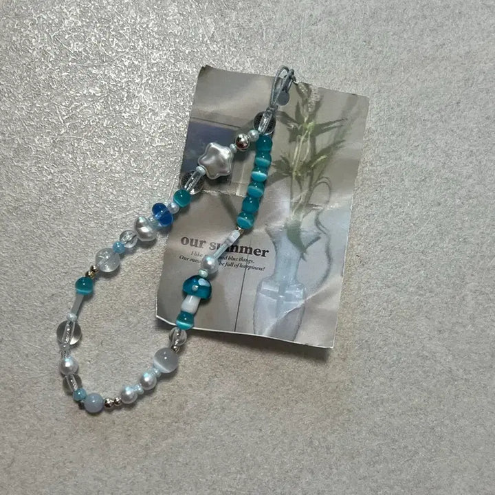 [BUNJANG] Lamune Pastel Bead Phone Strap / 라무네 비즈 핸드폰 스트랩