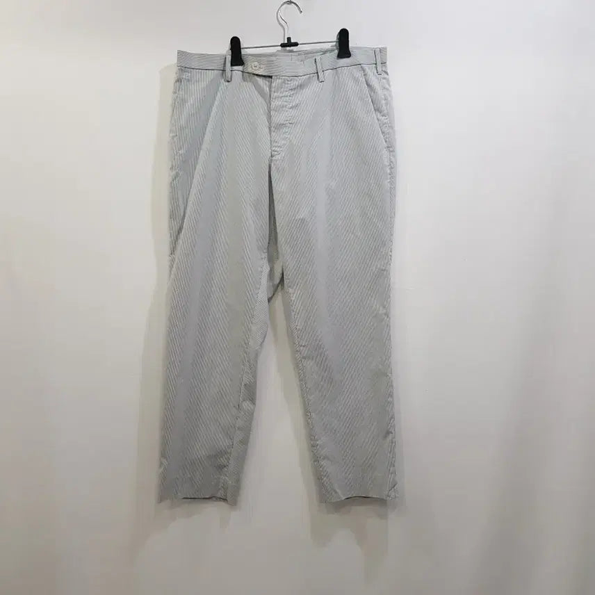 [BUNJANG] Uniqlo Striped Classic Straight Leg Pants / 유니클로 스트라이프 클래식 일자 바지 남35 Q13