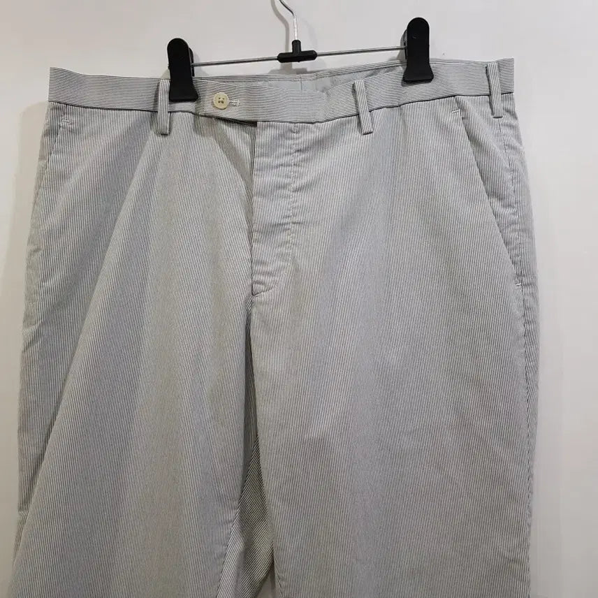 [BUNJANG] Uniqlo Striped Classic Straight Leg Pants / 유니클로 스트라이프 클래식 일자 바지 남35 Q13
