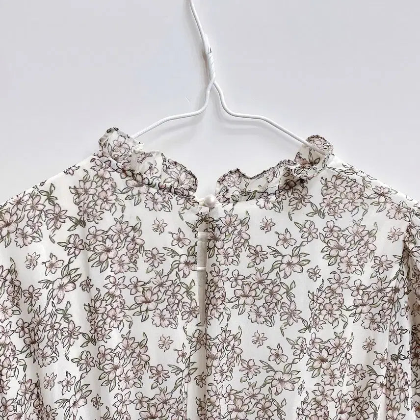 [BUNJANG] Floral Frill Dress / 벚꽃룩 :: 4만원대 고퀄 존예 플라워 프릴 원피스