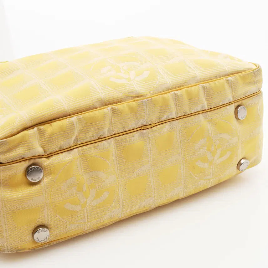 [BUNJANG] Chanel Travel Tote Bag - Yellow / 샤넬 트래블 토트백