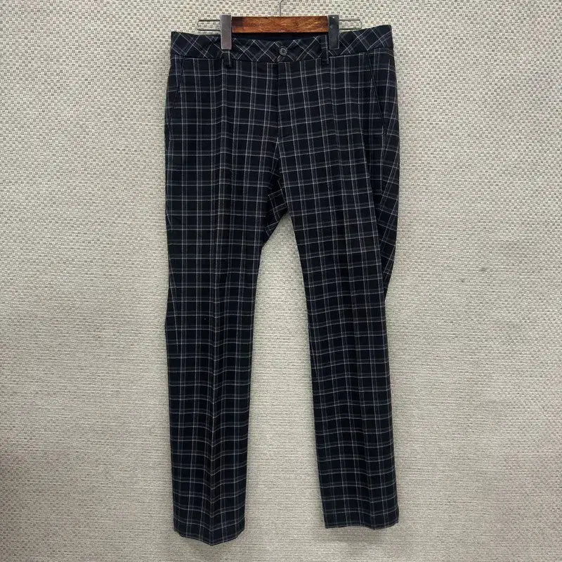 [BUNJANG] JDX Golf Check Spandex Pants 82 / JDX 골프 체크 스판 바지 82 A07797