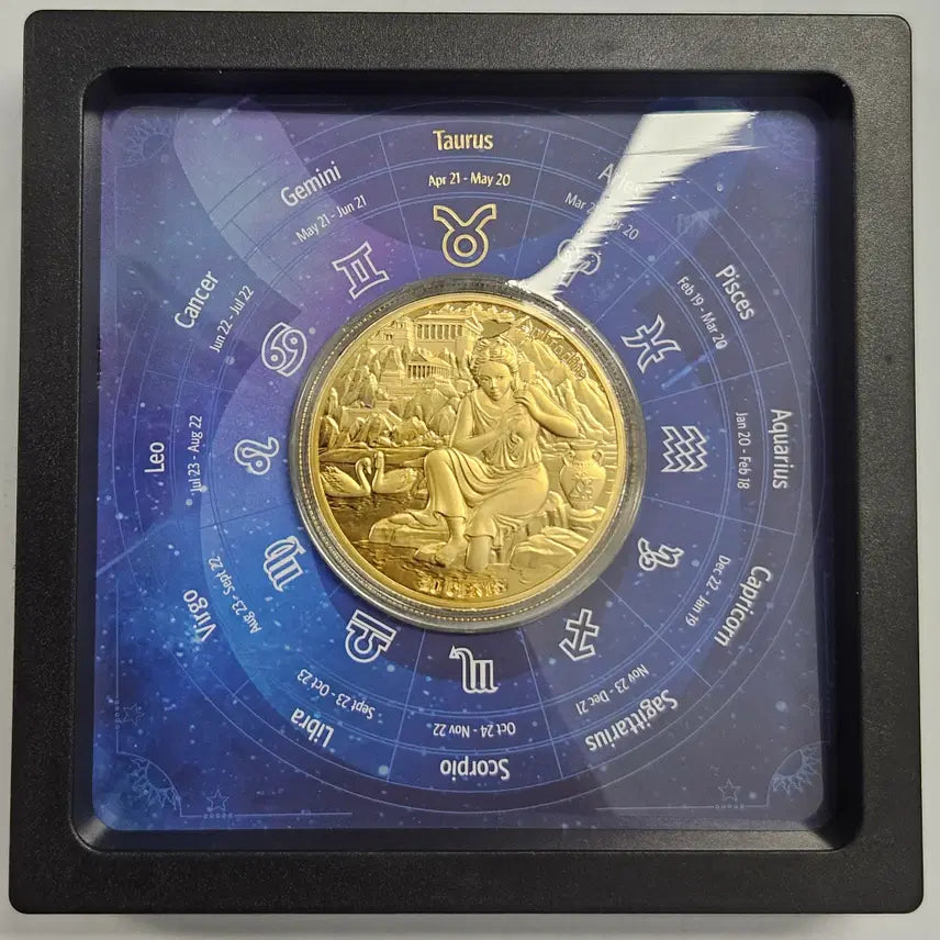 [BUNJANG] Samoa Aphrodite Commemorative Gold-plated Coin ZK1856 / [휘귀 한정판]사모아 황소자리 아프로디테 기념 금도금 주화 ZK1856