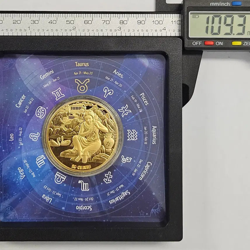 [BUNJANG] Samoa Aphrodite Commemorative Gold-plated Coin ZK1856 / [휘귀 한정판]사모아 황소자리 아프로디테 기념 금도금 주화 ZK1856