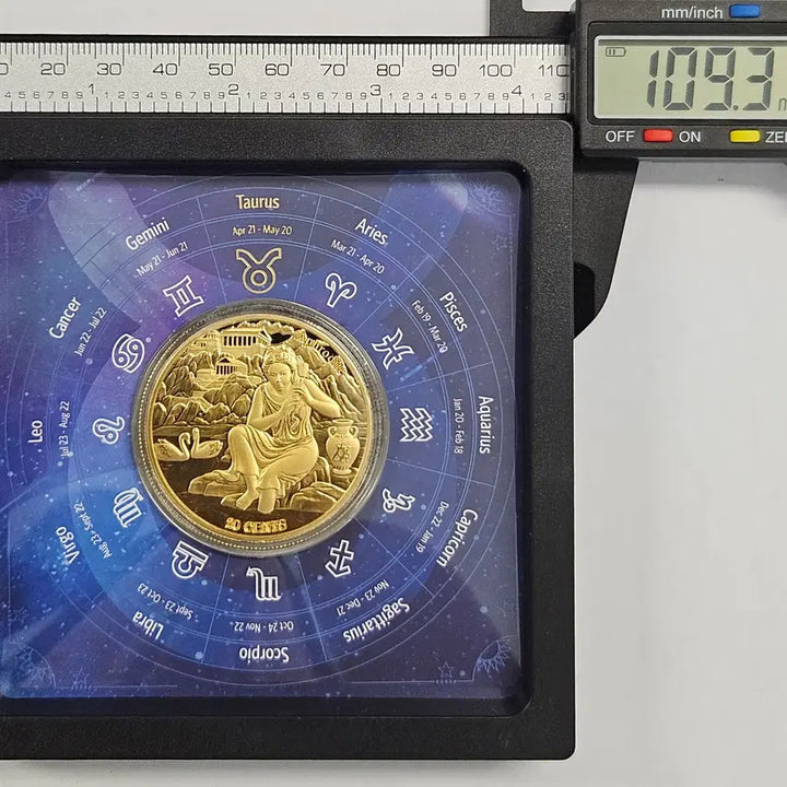 [BUNJANG] Samoa Aphrodite Commemorative Gold-plated Coin ZK1856 / [휘귀 한정판]사모아 황소자리 아프로디테 기념 금도금 주화 ZK1856